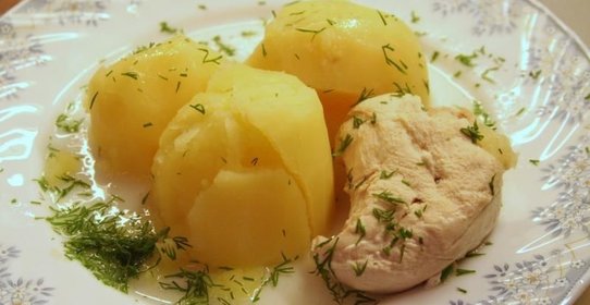 Картофель с курицей по-голландски