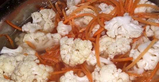 Цветная капуста по-корейски на зиму