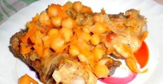 Крылышки куриные с персиком