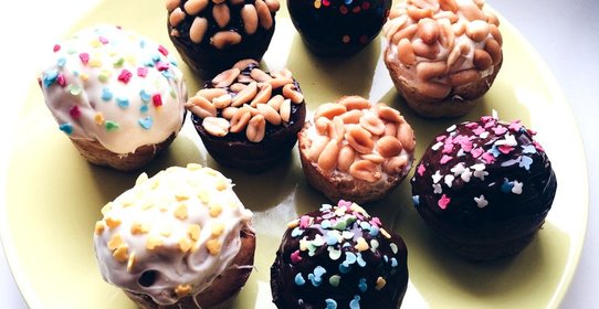 Кексы с горьким шоколадом