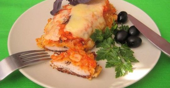 Курица с сыром пармезан