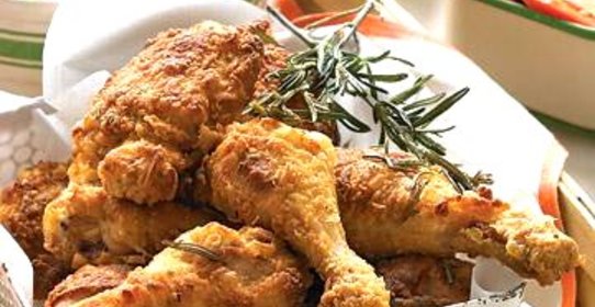 Жареная курица с розмарином