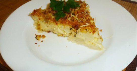 Запеканка из макарон и цветной капусты