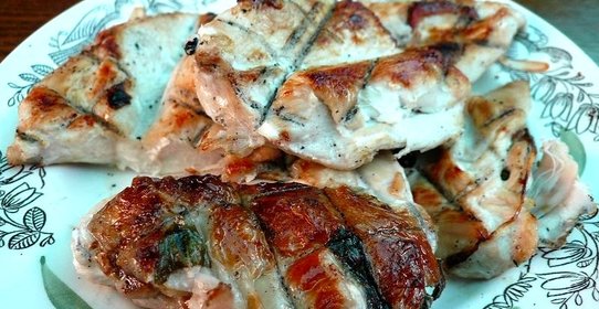 Куриная грудка на мангале
