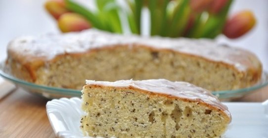 Лимонный пирог с маком