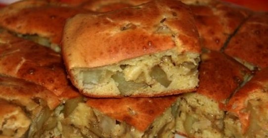 Ленивый пирог с картошкой