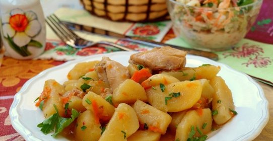 Жаркое с курицей