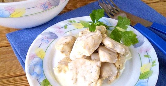 Куриное филе в кефире