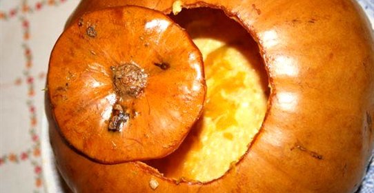 Тыква, запеченная с сыром