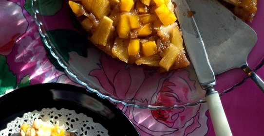 Ананасово-манговый пирог