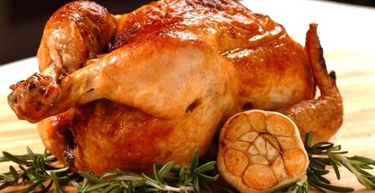 Цыпленок табака с топленым маслом