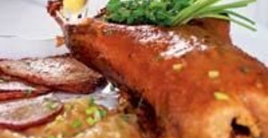 Утка с капустой и брамбораками