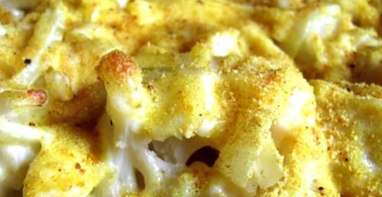 Цветная капуста в сырном соусе