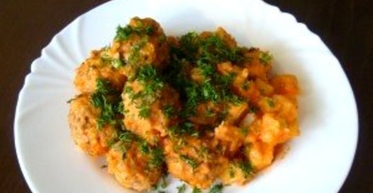 Тефтели с картошкой в мультиварке