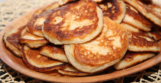 Оладьи с яблоками