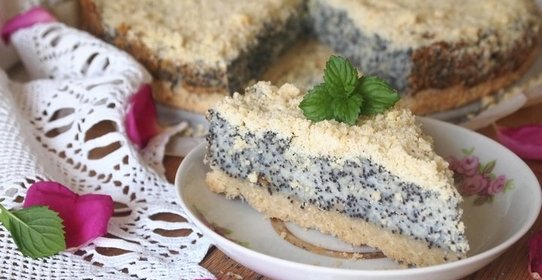 Творожно-маковый пирог