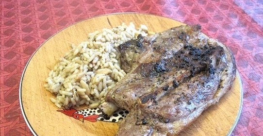 Баранина на сковороде