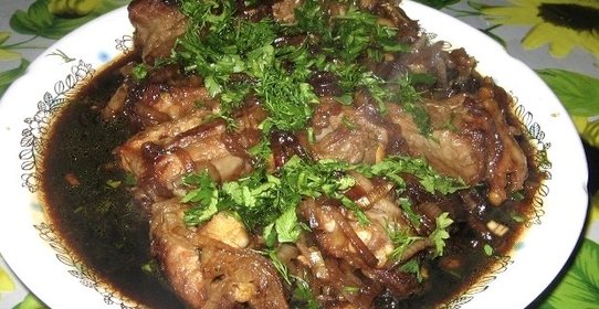 Ребрышки в медово-соевом соусе