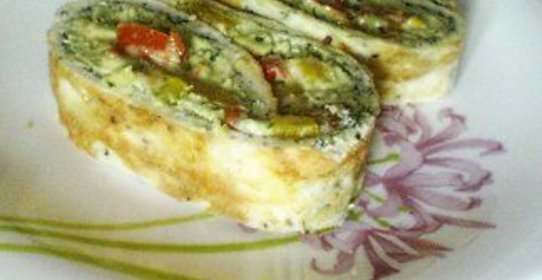 Сырные рулетики с авокадо и болгарским перцем