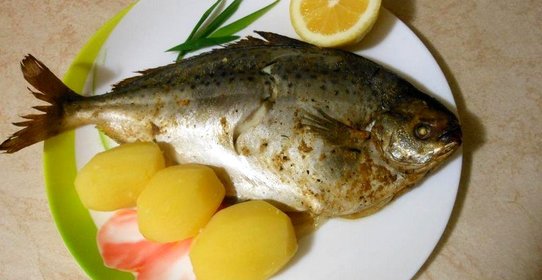 Запеченная рыба Пампанито или Масляная рыба