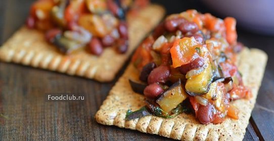 Баклажаны с фасолью