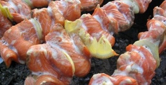 Шашлык из речной рыбы