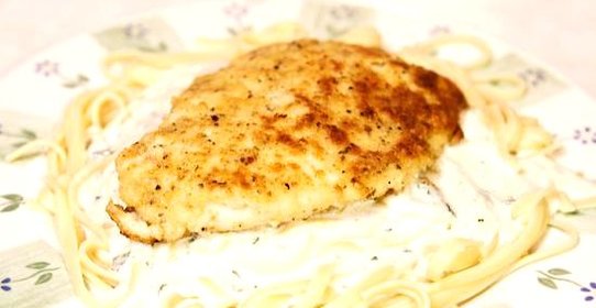 Куриные грудки с пастой и сливочным соусом