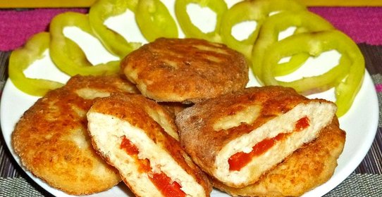 Куриные котлеты с помидорами