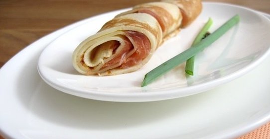 Рулетики из блинчиков с начинкой