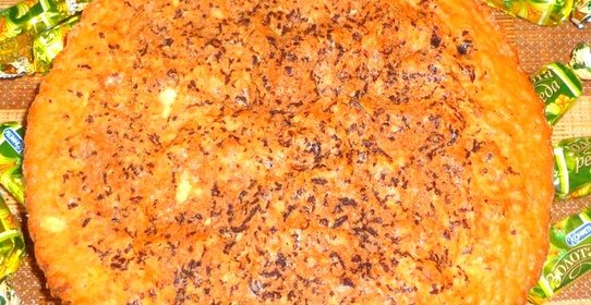 Бисквитно-маковый пирог с шоколадной крошкой