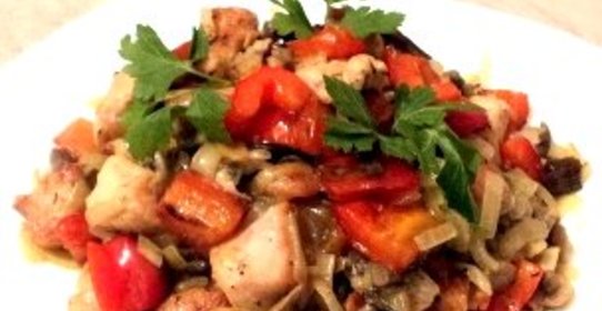 Индейка с болгарским перцем