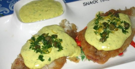 Треска под соусом тартар