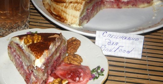 Клубничный пирог с маскарпоне