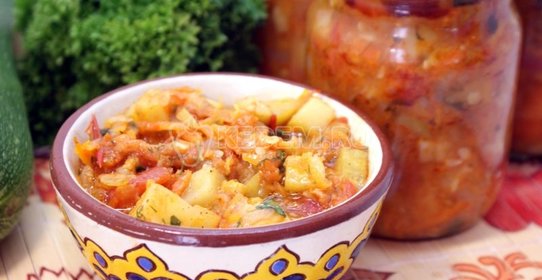 Кабачковое рагу на зиму