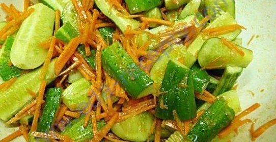 Салат огурцы по-корейски на зиму с морковью