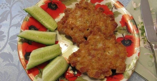 Котлеты из кусочков мяса