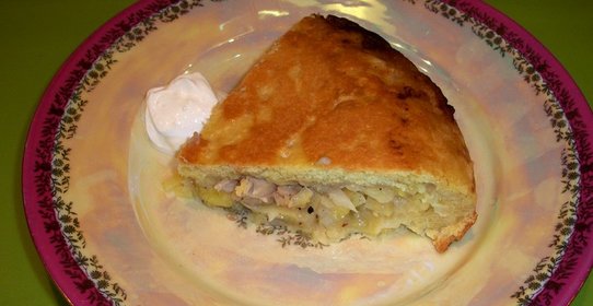 Пирог на сковороде