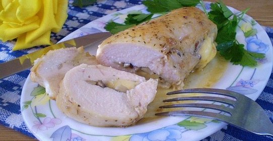 Куриное филе фаршированное
