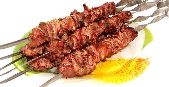 Шашлык из баранины со сладкими перцами