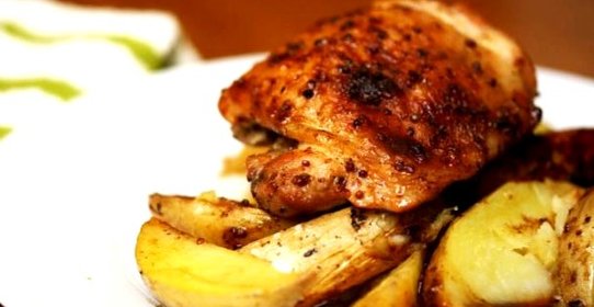 Картофель с курицей