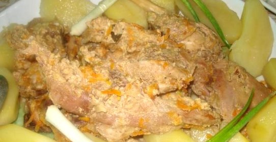 Кролик запеченный в рукаве