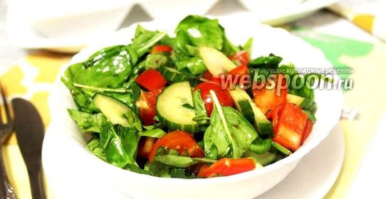 Салат со шпинатом «Разгрузочный»