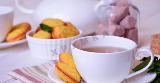 Кукурузное печенье с мятным ганашем