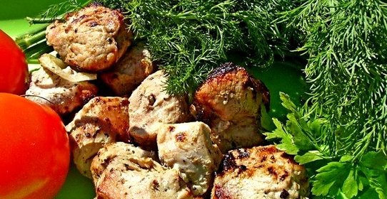 Шашлык из свинины с луком