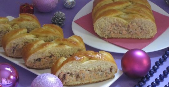 Пирог с семгой