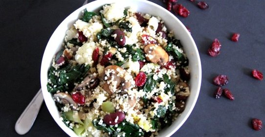 Цветная капуста с грибами