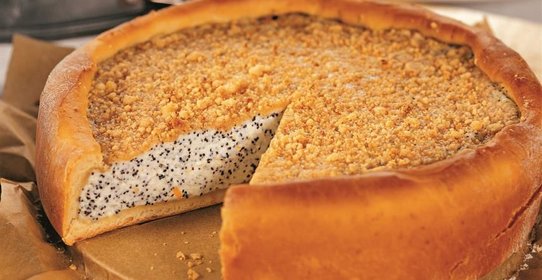 Маково-творожный пирог