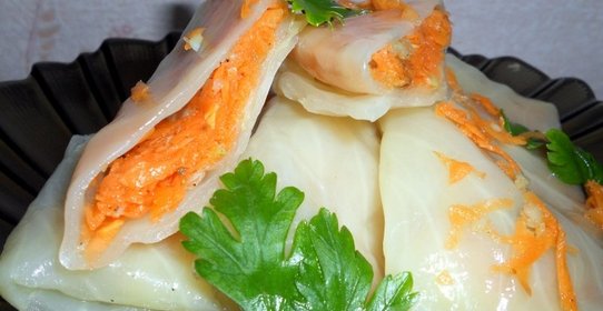 Овощные голубцы маринованные