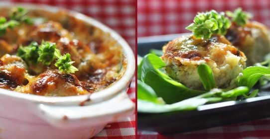 Куриные шарики в сливочно-сырном соусе