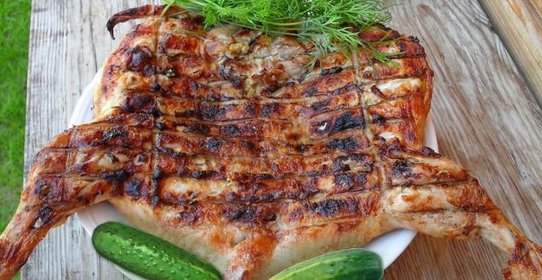 Курица барбекю на мангале